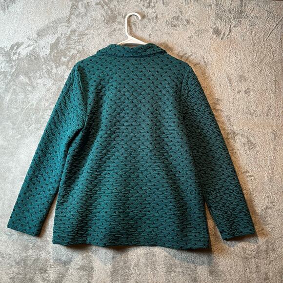 Habitat Women's Basket Weave Jacket Lapis Size Small Textured Size Small - Picture 3 of 6